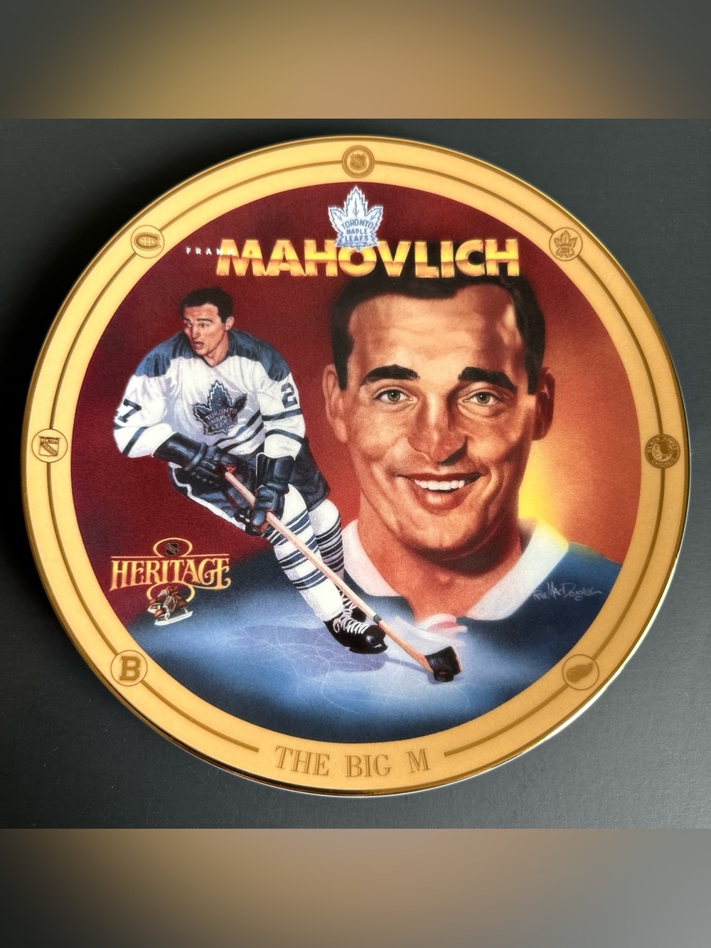 Legends of Hockey’s Golden Era 1994 Collector Plate by Rob MacDougall